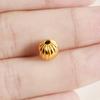 6pcs Round Tube Cylinder Fashion Spacer Bead Stainless Steel Loose Beads For Jewelry Making Supplies DIY Bracelets Anklets Bulk