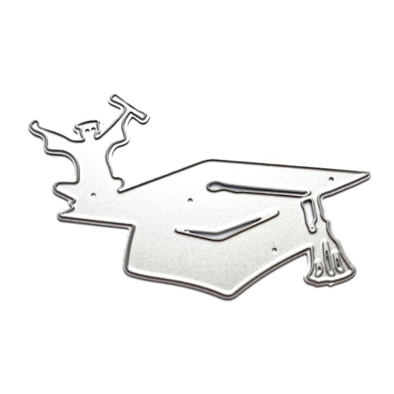 Graduation Hat Metal Cutting Dies Stencils for DIY Scrapbooking Decorative Embossing Paper Cards Template Decor Die Cuts 1