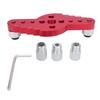 5PCS Set Dowel Jig Center Scriber Aluminium Alloy 2 In 1 Wood Dowel Drill Guide Puncher