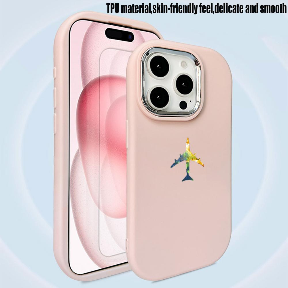 Ae100 Travel World Hârtie Avioane Artă Huse de Telefon pentru Samsung A13 A32 A53 A54 S24 FE S23 Ultra Infinix Hot 40i Huawei Metal Protecție Cameră Capac Spate