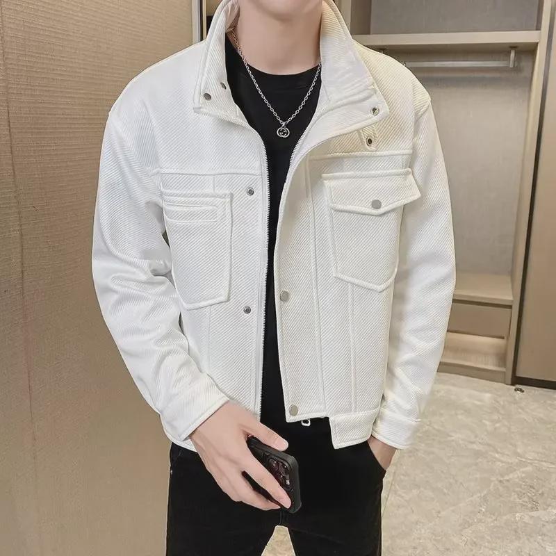 2024 Stilvolle, lockere Herrenjacke – High Street Fashion, Harajuku-inspiriert, Hongkong- und koreanische Styles für Frühling und Herbst