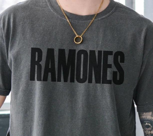 Ramones T-Shirt Punk Rock Band on Premium Vintage Black Comfort Colors Tee 2XL