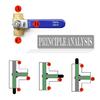 Multi Purpose Brass Three Way Ball Valves Full Port Brass T Type Ball Valves Quick Installation for Water Gas Oil Systems