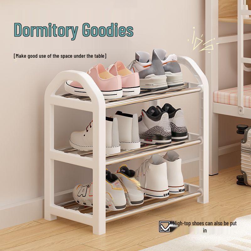 Kompaktes mehrschichtiges Schuhregal für Studentenwohnheime und kleine Eingangsbereiche