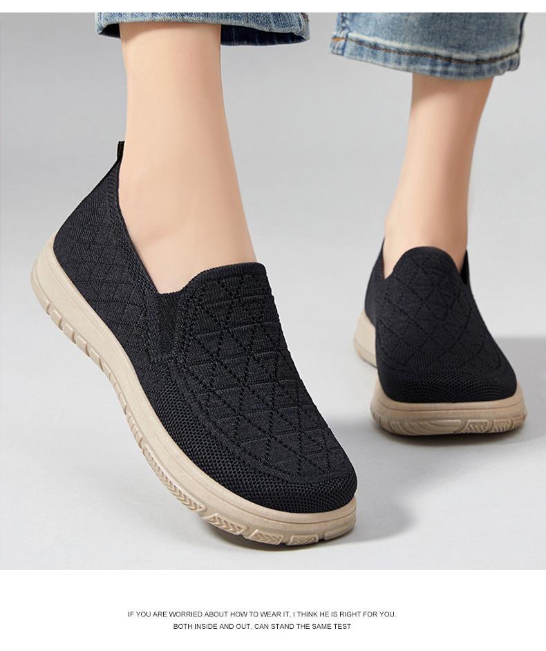 Women's Summer Low-Cut Flat Shoes - Soft Sole, Comfortable and Versatile for Moms