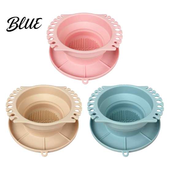 Compact Art Supply Texture Foldable Paint Cleaner Brush Organizer Silicone Cup with Travel Washer for Artists Cleaner Watercolor Painting