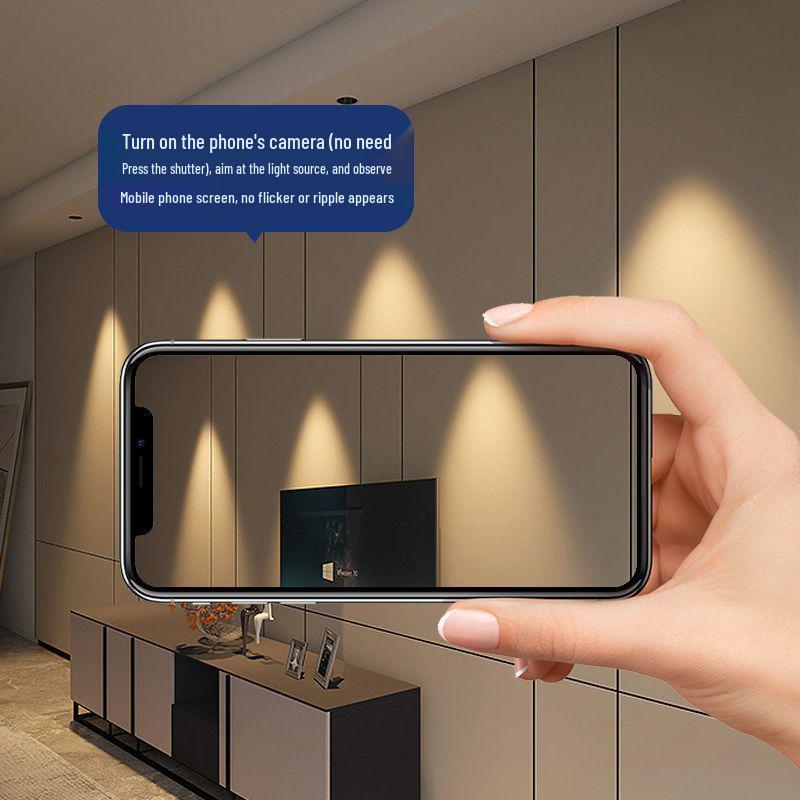 Anti-Glare LED Recessed Wall Washer Downlight, 75-90mm Cutout