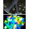 300pcs Mini Luminous Stones 14mm Fish Tanks Artificial Stone Aquarium Decoration for Indoor Outdoor Garden Yard Decor