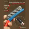 Large Stainless Steel Wire Brush for Cleaning & Rust Removal