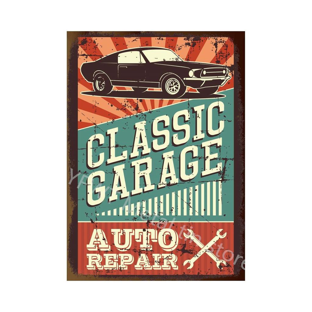 Retro Car Beer Vintage Metal Tin Sign Poster  Perfect for Bar Cafe Kitchen Balcony Decor  Classic Wall Signs for Home Decor