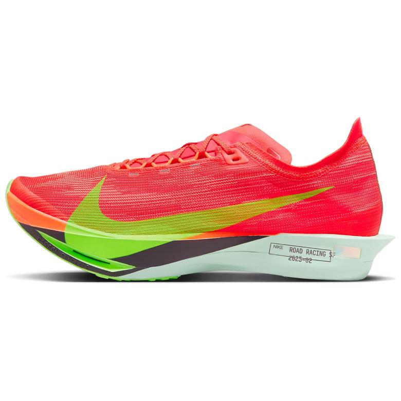 Nike ZoomX StreakFly 2 Bright Crimson Hyper Orange Gridiron Lime Blast Sneakers Casual HF6416-600