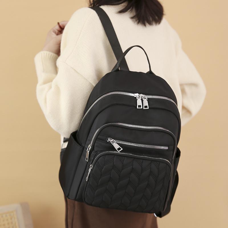 2025 Casual Korean-Style Women's Oxford Backpack - Fashionable, Simple, Urban Commute, and Travel-Friendly