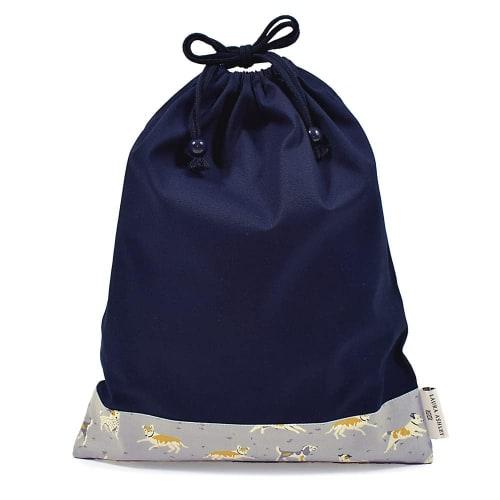 COLORFUL CANDY STYLE/LAURA ASHLEY Kindergarten/School Entrance Series 3-Piece Drawstring Bag Set (DOGS) - Gym Bag, Lunch Bag, School Lunch Bag - Perfe