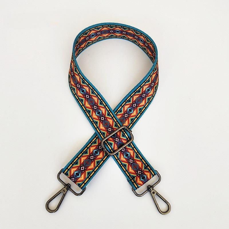 New Ethnic Style Series Women's Bag Shoulder Strap Accessories Adjustable Wide Shoulder Strap Color Bag Versatile Webbing
