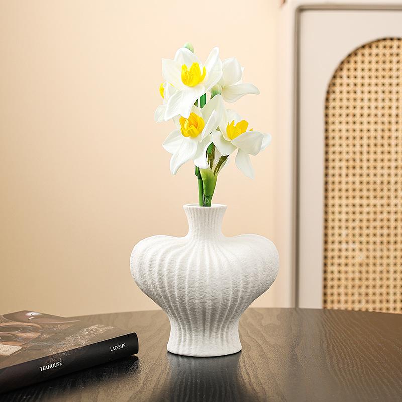 Flower Arrangement Hydroponic Ceramic Vase Home Chic Vase Modern Minimalist Living Room Porch TV Cabinet Desktop Decor