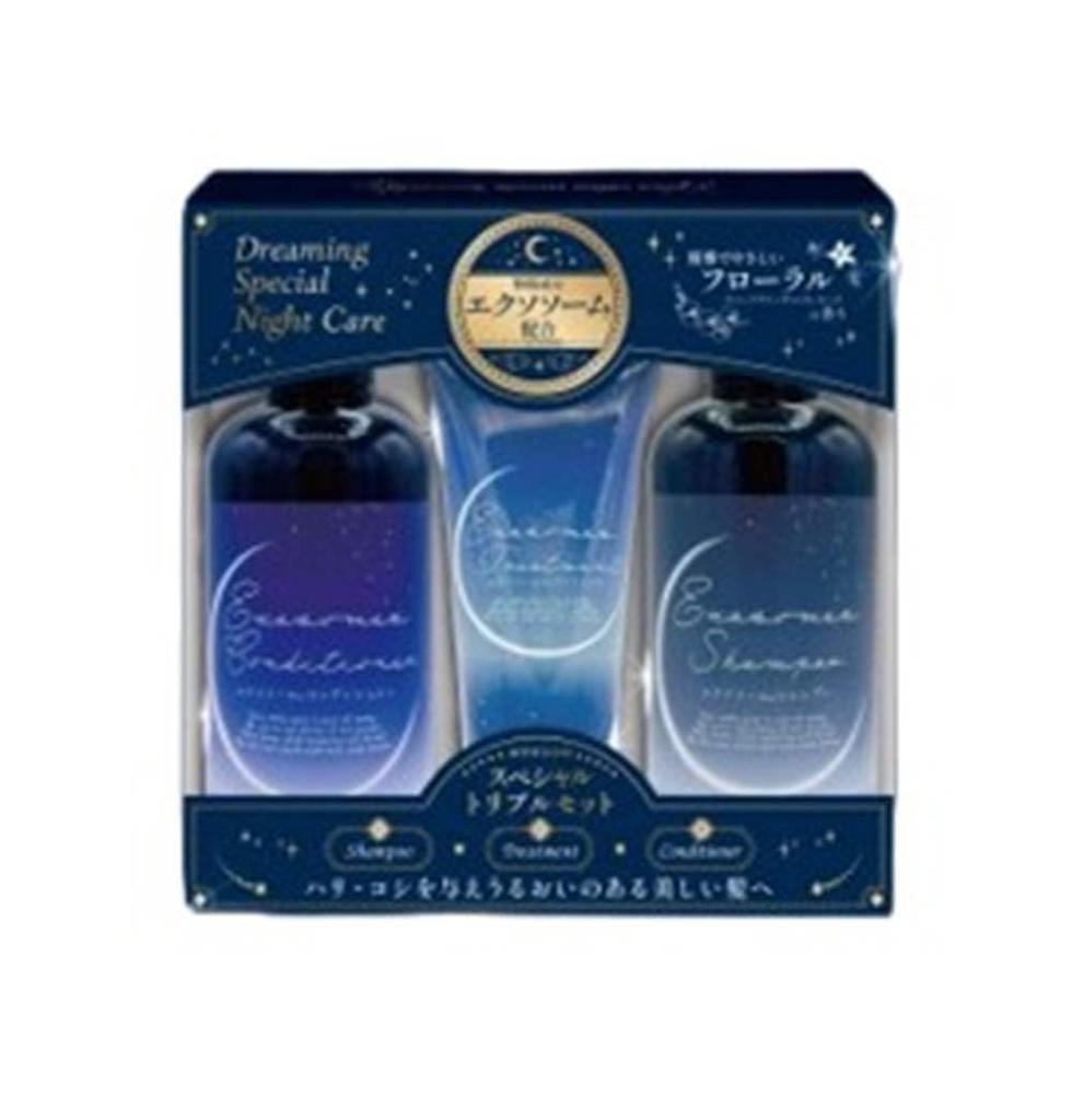 Special Triple Set Moist EX Moist EX Moist Hair Moisturizing Ingredients (EX Shampoo, Treatment, Conditioner) Care, Strength, Moisture, Exosomes,