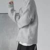 2024 Trendy Men's White Knitted Sweater: Loose, Handsome Design for Autumn/Winter