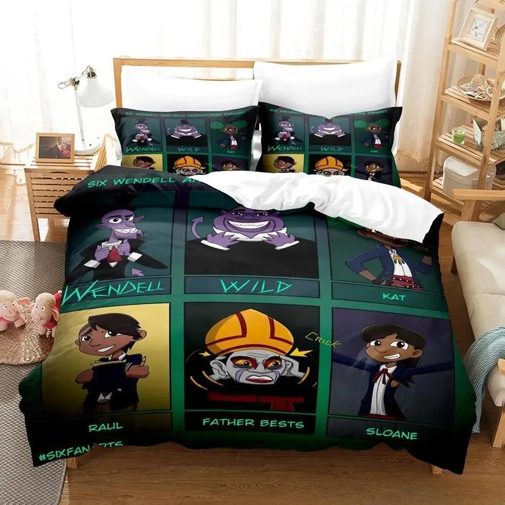 New Wendell & Wild Comedy Bedding Set Single Twin Full Queen King Size Bed Set Adult Kid Bedroom Duvet Cover Sets 3D Anime Bed