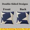 Navy Star square Jacquard Pillow Cover for Sofa Office Waist Cushion Cover Home Decorative Pillowcase
