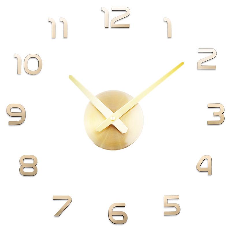 Factory Direct 3d Frameless Acrylic Diy Wall Clock Modern Luminous 3d Wall Stickers For Living Room Bedroom Office Mute Decor Wa