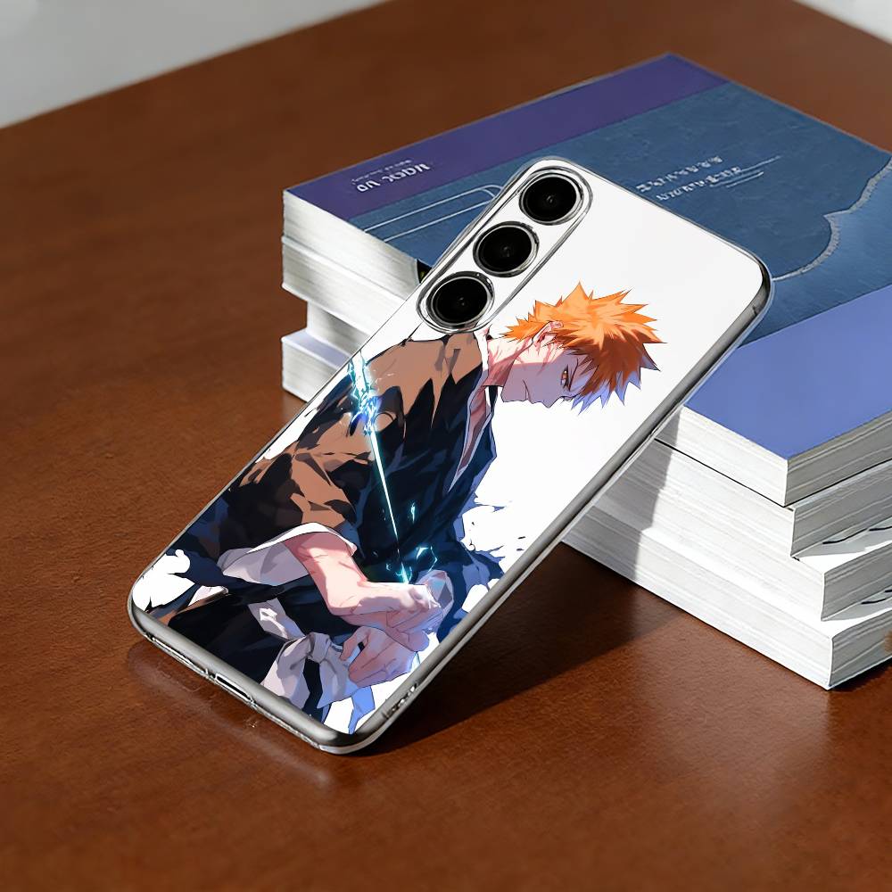 B-Bleachs K-Kurosaki-i Ichigo Phone Case For SamsungA10,12,20,21S,30,31,40,50,51,52,70,71 Transparent Cover Samsung a40