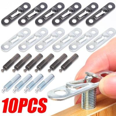 5Sets Concealed Installation Furniture Invisible Connectors Two-in-one Shelf Fixings