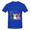 1 Piece Independence Day Funny 100 Cotton Tshirt French Bulldog Tops Tees For Unisex