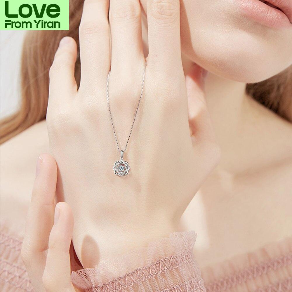 Latest  Sterling Tone Women Pendant Necklace Stylish Fashionable Eight Pointed Star High Quality Zircon Stone Pendant Clavicle Chain Jewelry