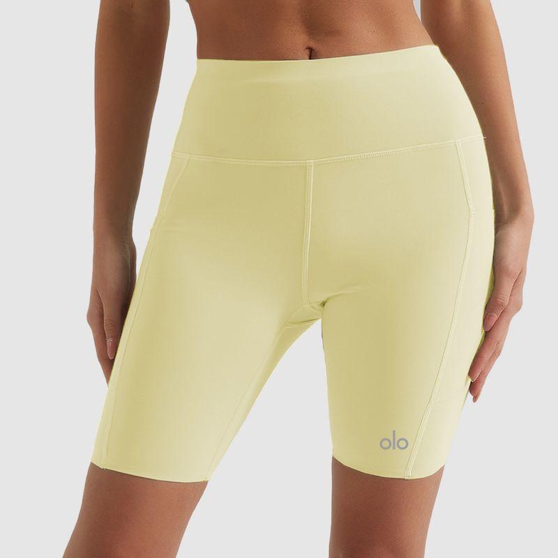 Ola Breeze Summer Thin Yoga Shorts Fifth Pants Women's Hip Lift Quick-Drying High Waist Seamless Fitness Cycling Pants