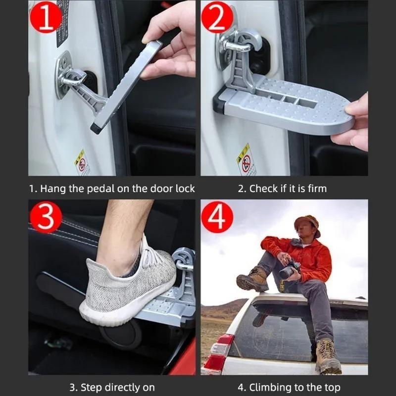 The New Multi-functional Car Footrest Is Equipped With Snow Removal Roof Climbing Footrest Door Edge Footrest And Snow Scraping And Shoveling