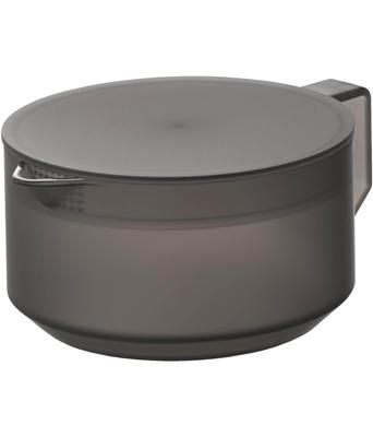 Yamazaki Tower X X Dishwasher and Microwave Easy To Lid and Strainer Product Number 1673 Teapot, Black, W13.2 D17.6 H7.9cm (including Handle), 600ml,