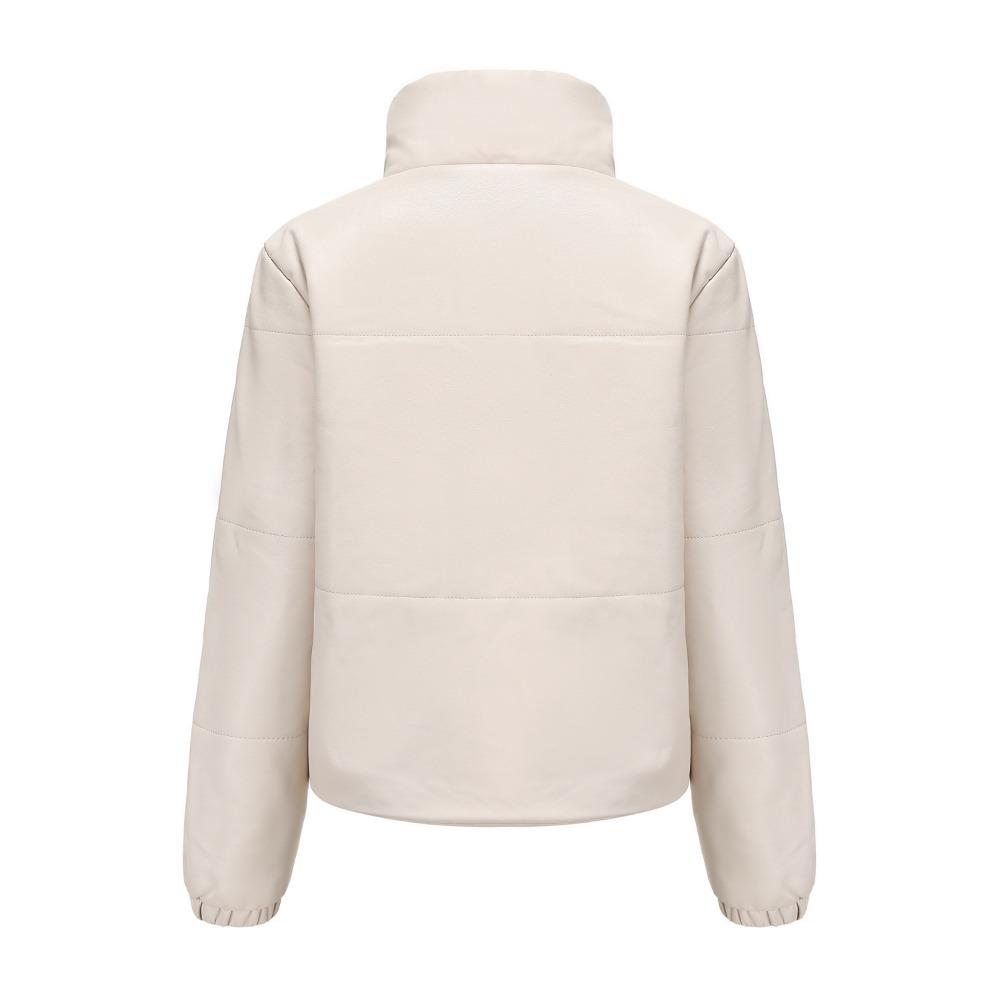 New Autumn and Winter Short Leather Jacket Women's Jacket European and American Thickened Cotton-padded Clothes Bread Clothes