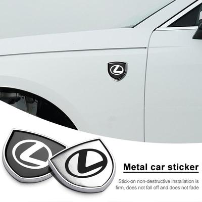 1 ks 3D kovový emblém štítu dveří auta Samolepka odznaku karoserie auta Pro LS LC IS350 ES300 GS350 CT200h GX460 LX570 RX500h NX300
