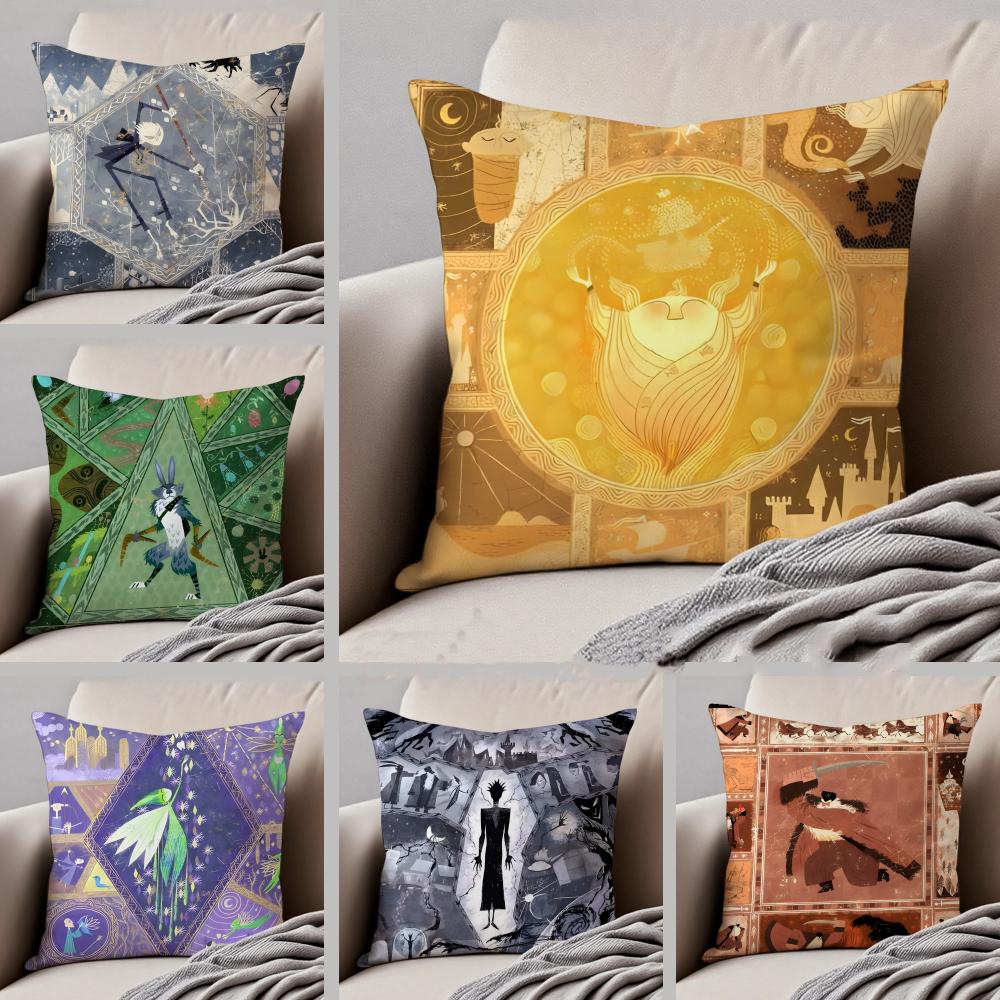 Simple Casual RRise of The Guardians arts Cushion Cover Linen Pillow Case Soft Breathable Protective Couch Room Decoration