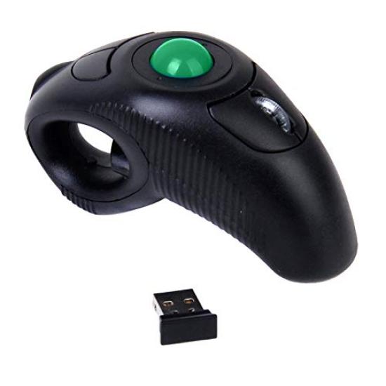 Aylincool USB Wireless Trackball Mouse for PC Laptops 2.4GHz Finger-Handheld