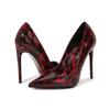 Comemore New Leopard Print Pointed Toe Pumps 12CM High Heels Sexy Women's Shoes Party Dress Heels Women Large Size 35-46