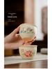 Chinese Embroidery Gift Bag: High-End Ru Kiln Crackle Glaze Cylinder Cup - Customizable for Corporate Events