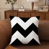 4Pc Black And White Geometric Pattern Pillow Coversuitable For Sofa Car Bedroom Decorative Cushion Cover Pillow Cover