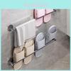 Estantería de Zapatos de Aluminio Espacial para Pared para Baño con Adhesivo Impermeable Instalación Diseño Moderno para Organización del Hogar