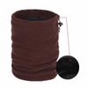 Thickened Drawstring Neck Scarf Polar Fleece Neck Warmer Unisex Face Cover  Winter