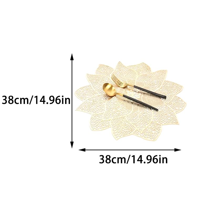 PVC Table Flag Long Style Solid Color Bronzing Table Runner Burlap Creative Irregular Flowers Nordic Light Luxury Decoration