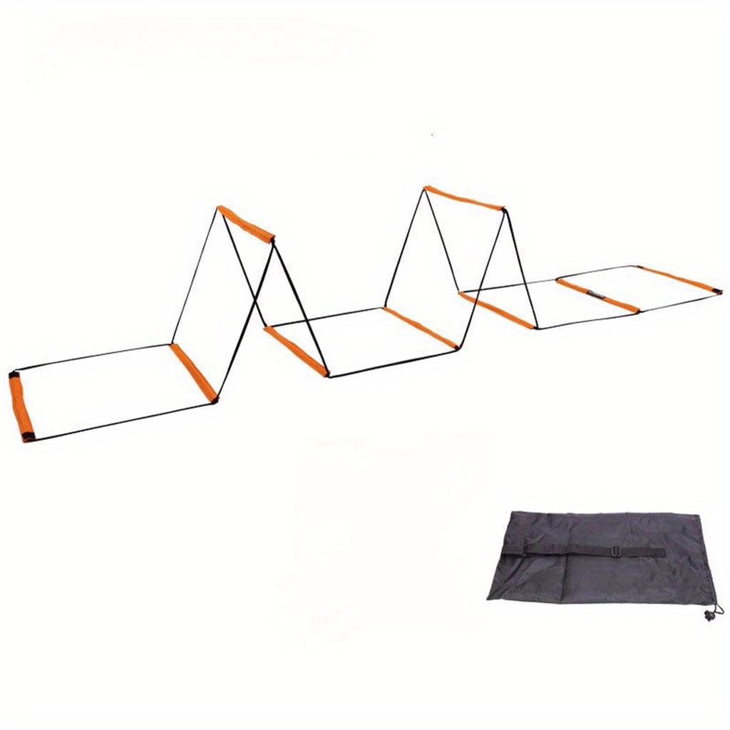 1pack 8 Grids Multifunctional Agility Ladder for Soccer Training Orange Speed Training Equipment with Coordinated Footwork Drill