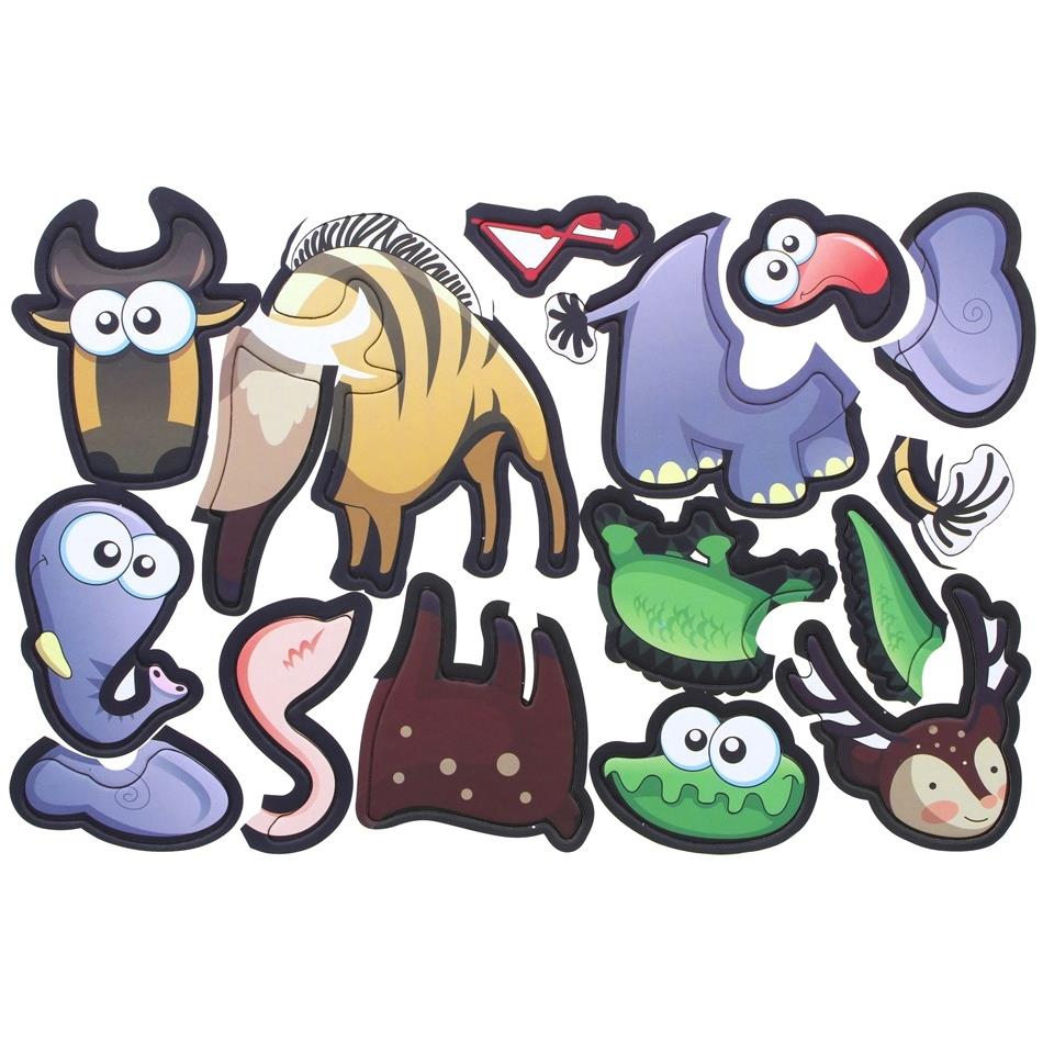 Puzzle Magnetic Dry Erase Board Puzzle Safari Animals 60 pcs.