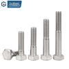 Guwanji 304 Stainless Steel Half-Thread Hex Head Bolts (M6-M12 Series)