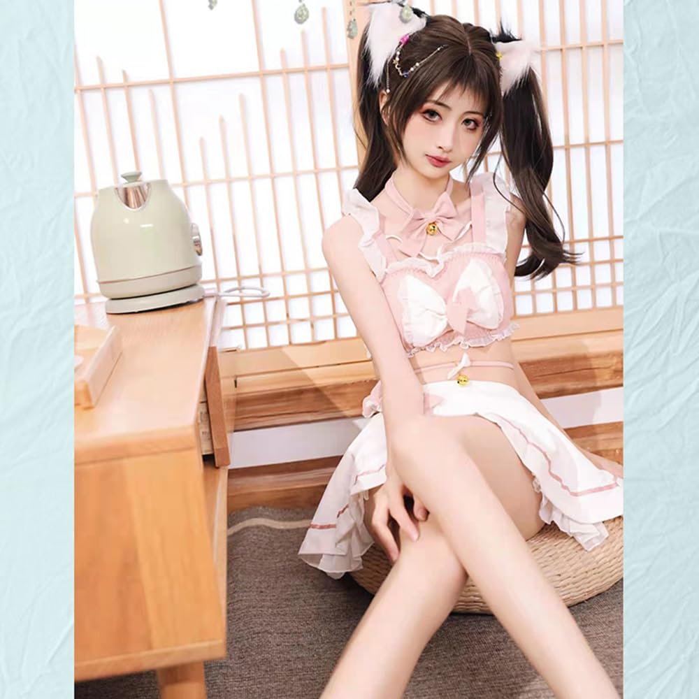 Sexy Maid Cosplay Maid Clothes Sailor Uniform Student JK Set Costume Erotic Small Breasts Temptation Extreme Underwear Moe Ruffle Cos Cute Babydoll