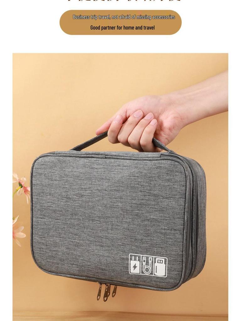 Portable Large Capacity Waterproof Multi-Functional Storage Bag for Electronics & Makeup