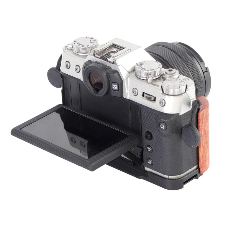 Quick Release L Plate with Wood Handle for XT30 XT30ii XT20 XT10 Camera Wood Handgrip Camera Tripod QR Plate Board Replacement