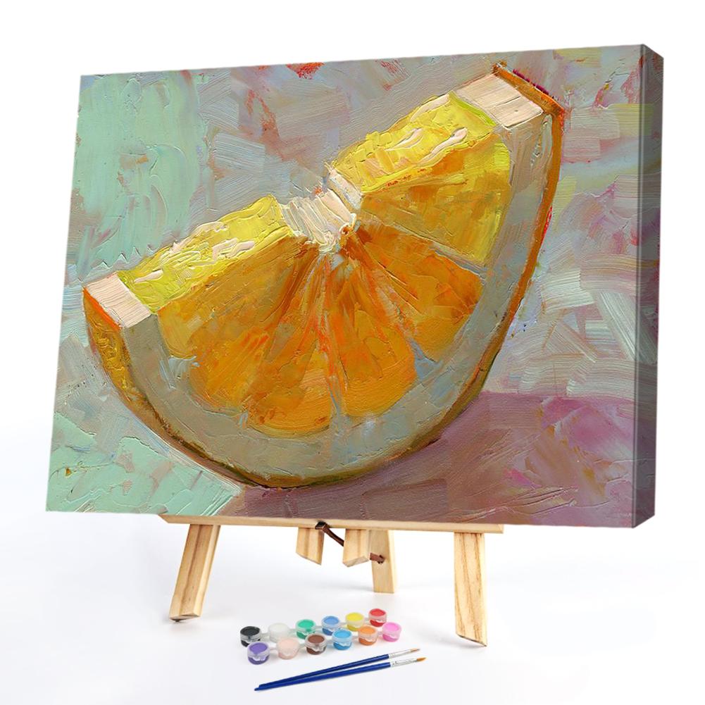 Modern Paint By Numbers Kit Orange Creamsicle Craft Supplies & Tools