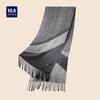HLA Men's Warm 100% Wool Scarf
