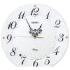 Seiko Clock Wall Clock, Character Design, Adult, Disney Mickey Mouse & Minnie Mouse, Radio Controlled, White Pearl Finish, Diameter 327 x 46 mm, FS513